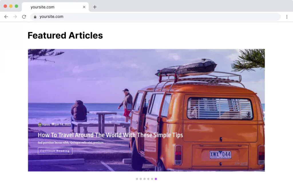 Article slider