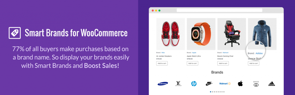 smart brand for WooCommerce