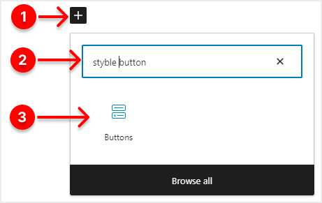 find styble button block