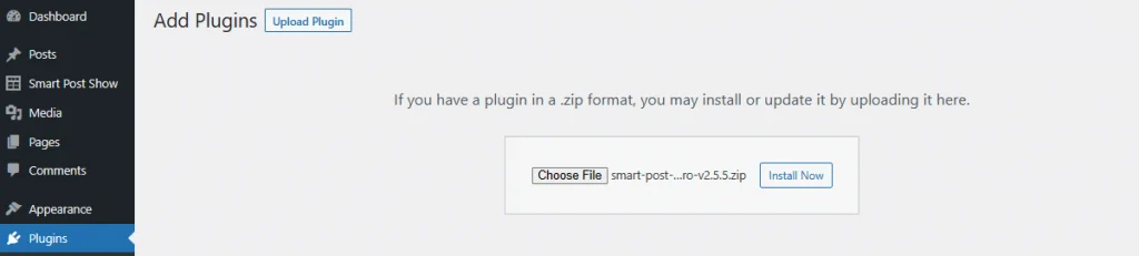 install smart post show plugin 