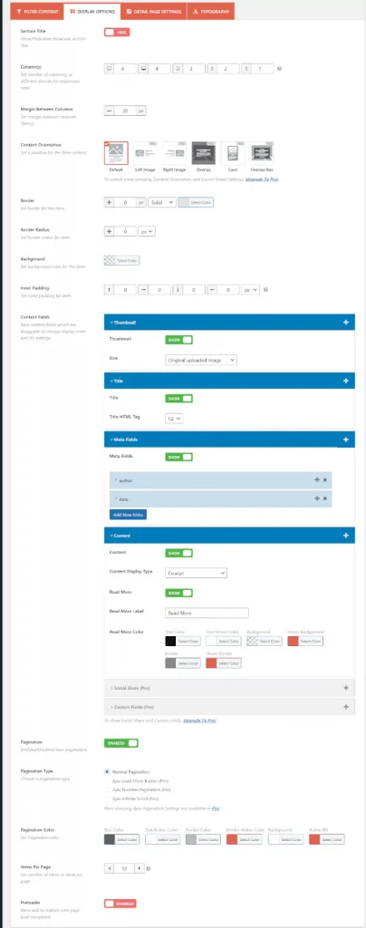 display settings