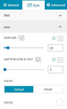 advanced button icon customization